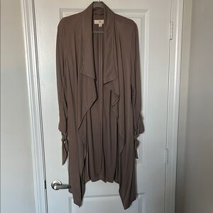 J. Jill Taupe Drape Cardigan